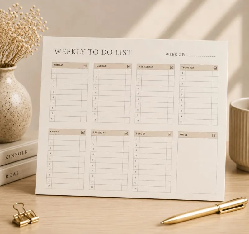 Weekly planner