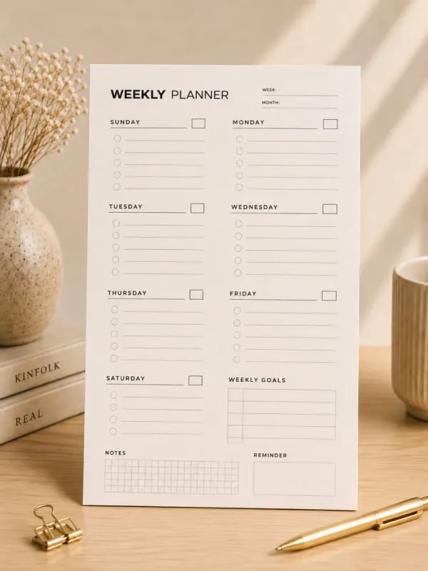 Weekly planner